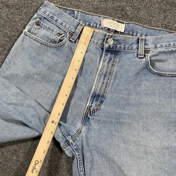 Vintage Y2K Levis 560 Comfort Fit Jeans Mens 36x30 Faded Distressed Light Wash - Picture 7 of 12